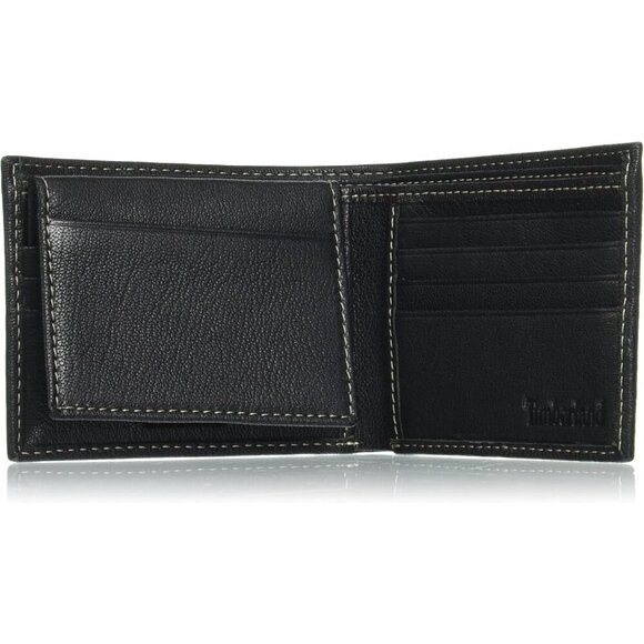 Timberland Mens Genuine Leather RFID Blocking Passcase Security Wallet Bi-Fold - Picture 5 of 7